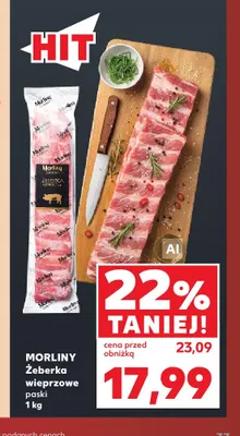 Żeberka wieprzowe paski Morliny promocja w Kaufland