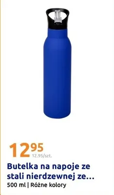 Butelka na napoje ze stali nierdzewnej ze słomką promocja w Action