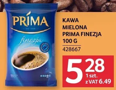 Kawa mielona Prima Finezja 100 g promocja w Selgros