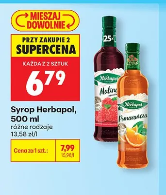 Syrop Herbapol Malina promocja w Biedronka