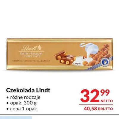 Czekolada Lindt promocja w Makro