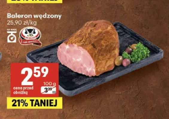 Baleron wędzony promocja w Delikatesy Centrum