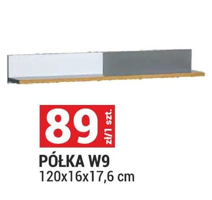 Półka W9 System Werso 120x16x17,6cm promocja w Merkury Market
