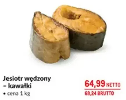 Jesiotr wędzony - kawałki promocja w Makro