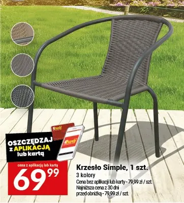 Krzesło Simple, 1 szt. promocja w Twój Market