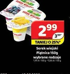 Serek wiejski z owocami Piątnica promocja w Delfin