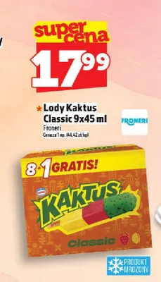 Lody Kaktus Classic 9-pak 45ml promocja w TOPAZ