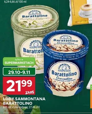 Lody Sammontana Barattolino promocja w Stokrotka