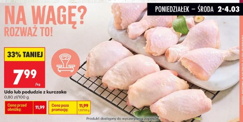 Udo lub podudzie z kurczaka promocja w Biedronka