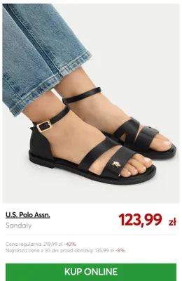 Sandały U.S. Polo Assn. promocja w eobuwie.pl