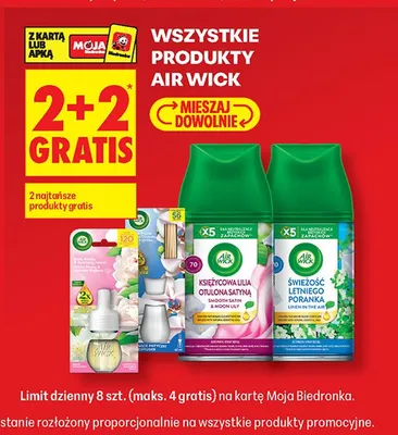 Produkty Air Wick promocja w Biedronka