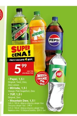 Napój gazowany Mirinda Orange promocja w Twój Market