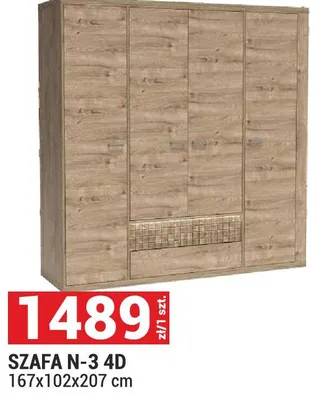 Szafa N-3 4D promocja w Merkury Market