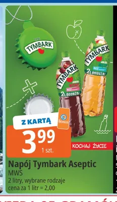 Napój Tymbark Aseptic jabłko wiśnia 2l promocja w Leclerc