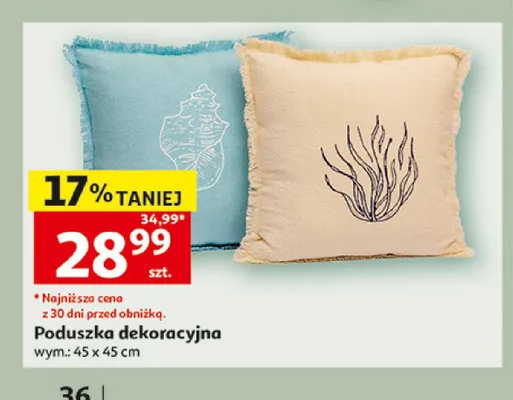 Poduszka dekoracyjna Actuel 45x45 cm promocja w Auchan