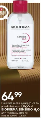 Płyn micelarny sensibio h2o Bioderma promocja w Super-Pharm
