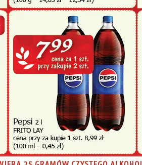 Napój gazowany Pepsi 2 l promocja w CEZAR Delikatesy