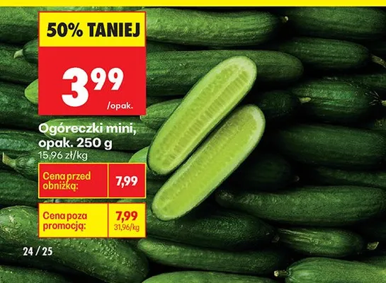 Ogóreczki mini promocja w Biedronka