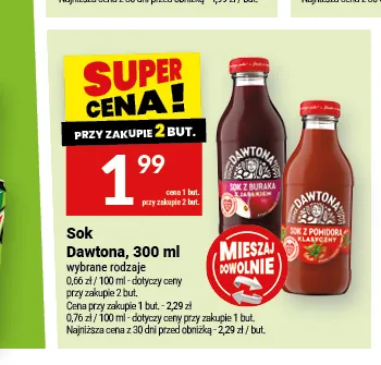 Sok Dawtona z buraka promocja w Twój Market