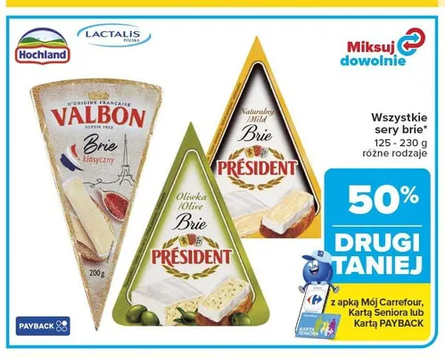 Ser brie Valbon klasyczny promocja w Carrefour Market
