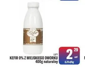 Kefir 0% z Wiejskiego Dworku promocja w Tomi Markt