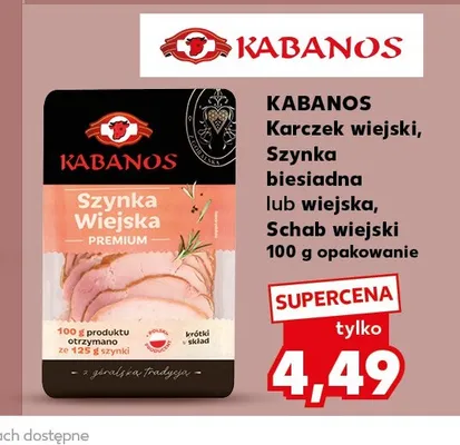 Szynka biesiadna Kabanos promocja w Kaufland