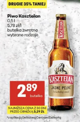 Piwo Kasztelan promocja w Delikatesy Centrum
