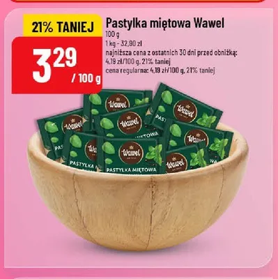 Pastylka miętowa Wawel promocja w POLOmarket