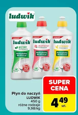 Płyn do naczyń Ludwik miętowy promocja w Carrefour