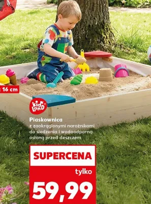 Piaskownica z zaokrąglonymi narożnikami  promocja w Kaufland