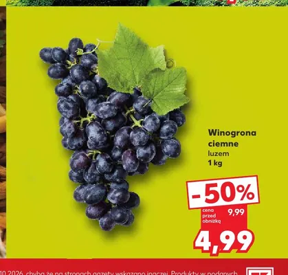 Winogrona ciemne promocja w Kaufland