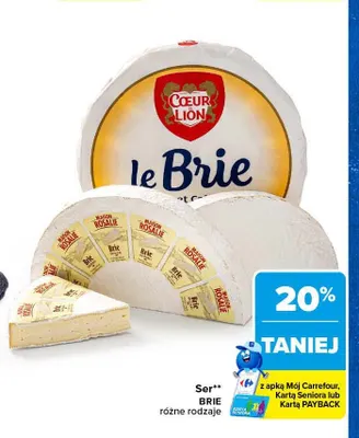 Ser brie Maison Rosalie promocja w Carrefour Market