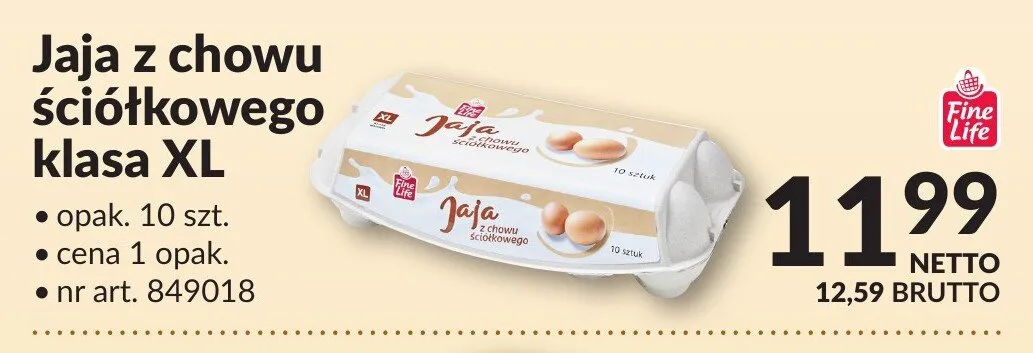 Jaja z chowu ściółkowego klasa XL promocja w Makro