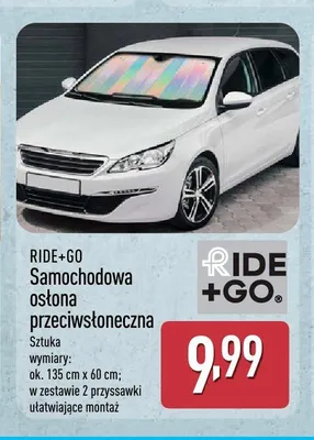 Samochodowa osłona przeciwsłoneczna Ride+Go promocja w Aldi