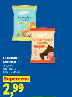 Ciasteczko Smoothie Cookie ananas mango kokos FRANK&OLI promocja w Lidl