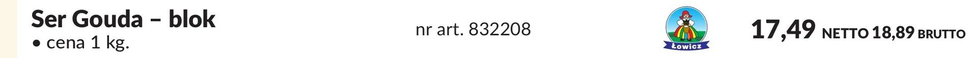 Ser Gouda - blok promocja w Makro