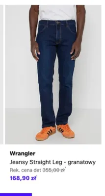 Jeansy Straight Leg Wrangler granatowy promocja w Lounge by Zalando