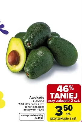 Awokado zielone promocja w Carrefour Market