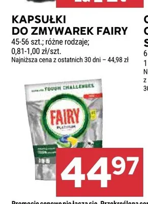 Kapsułki do zmywarek Fairy promocja w Stokrotka