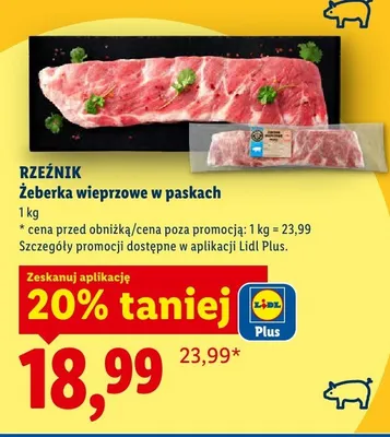 Żeberka wieprzowe paski Morliny promocja w Lidl