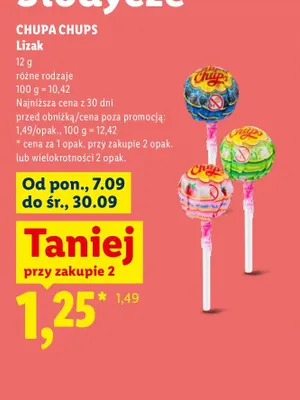 Lizak Chupa Chups promocja w Lidl