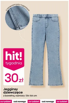Jegginsy dziewczęce z bawełną promocja w Pepco