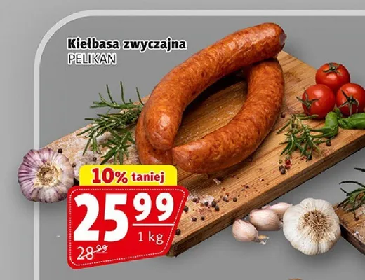 Kiełbasa zwyczajna Pelikan promocja w Prim Market