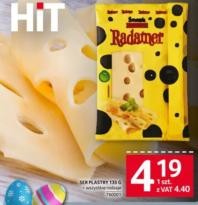 Ser plastry Radamer 135 g promocja w Selgros