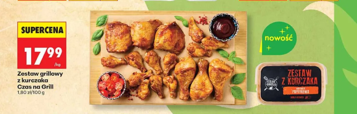 Zestaw grillowy z kurczaka Czas na Grill promocja w Biedronka