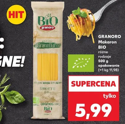 Makaron BIO różne rodzaje promocja w Kaufland
