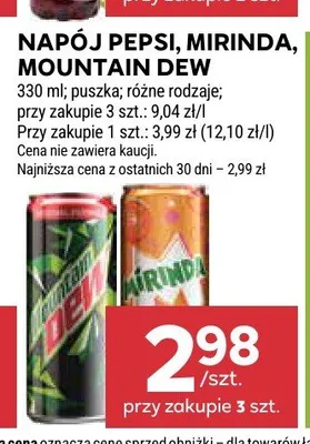 Napój gazowany Mountain Dew promocja w Stokrotka