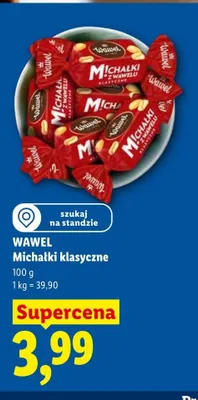 Cukierki Michałki klasyczne Wawel promocja w Lidl