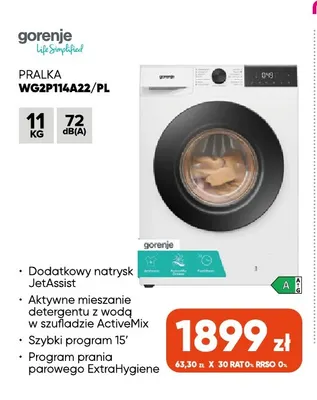 Pralka WG2P114A22/PL Gorenje promocja w Max Elektro