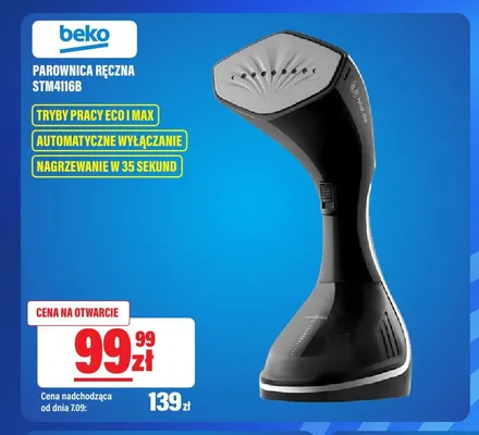 Parownica ręczna Beko STM4116B promocja w RTV EURO AGD